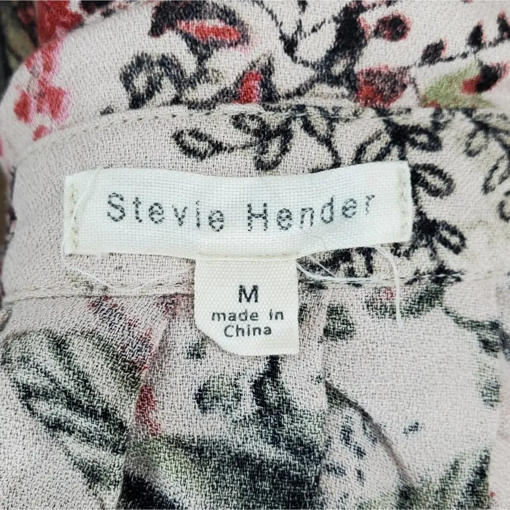 Stevie Hender Pink Floral Dress Medium